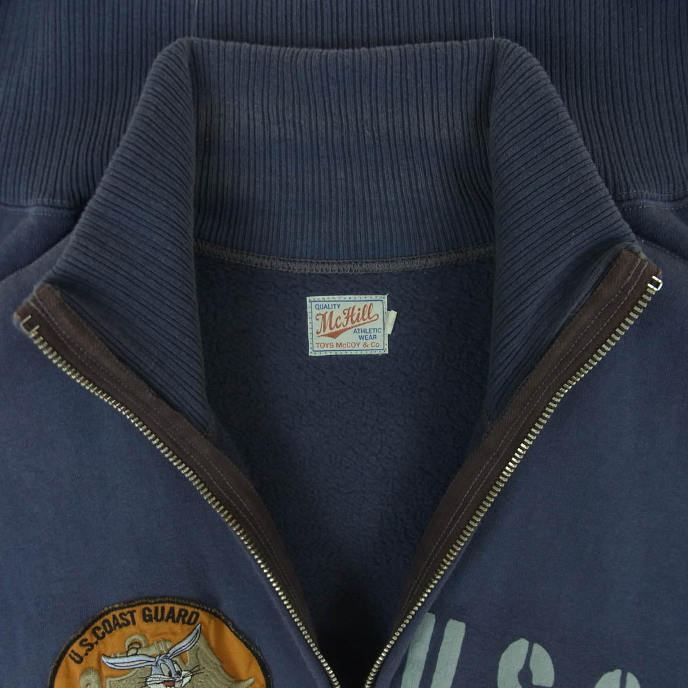 TOY'S McCOY トイズマッコイ WARNER BROS ワーナーブラザーズ ジップアップ スウェット ジャケット ブルー系 40【中古】