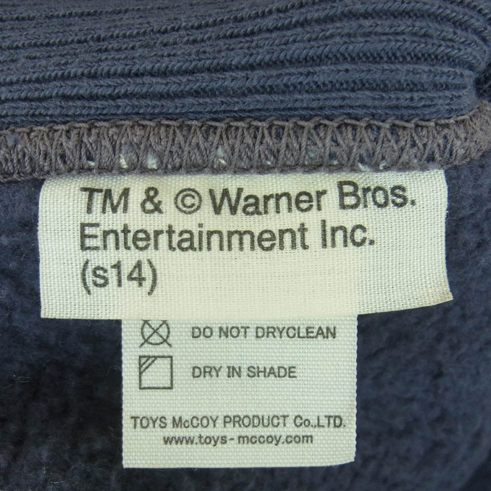 TOY'S McCOY トイズマッコイ WARNER BROS ワーナーブラザーズ ジップアップ スウェット ジャケット ブルー系 40【中古】