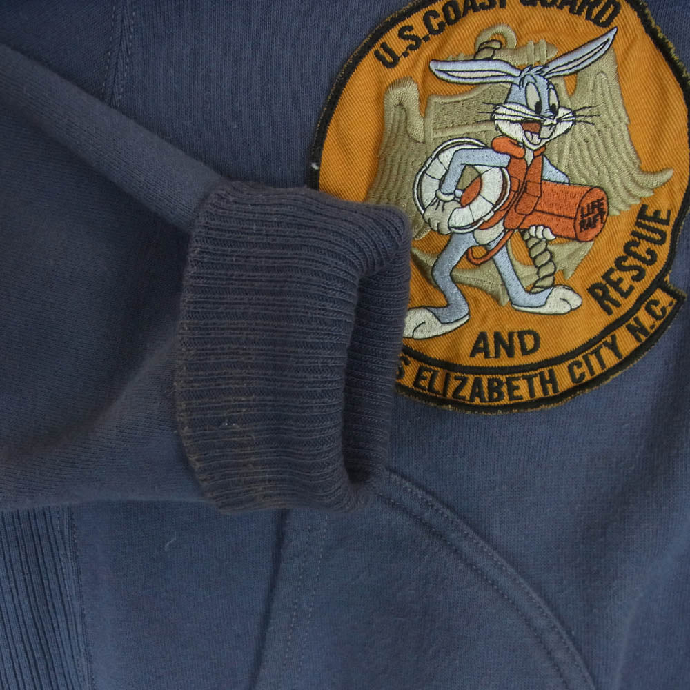 TOY'S McCOY トイズマッコイ WARNER BROS ワーナーブラザーズ ジップアップ スウェット ジャケット ブルー系 40【中古】