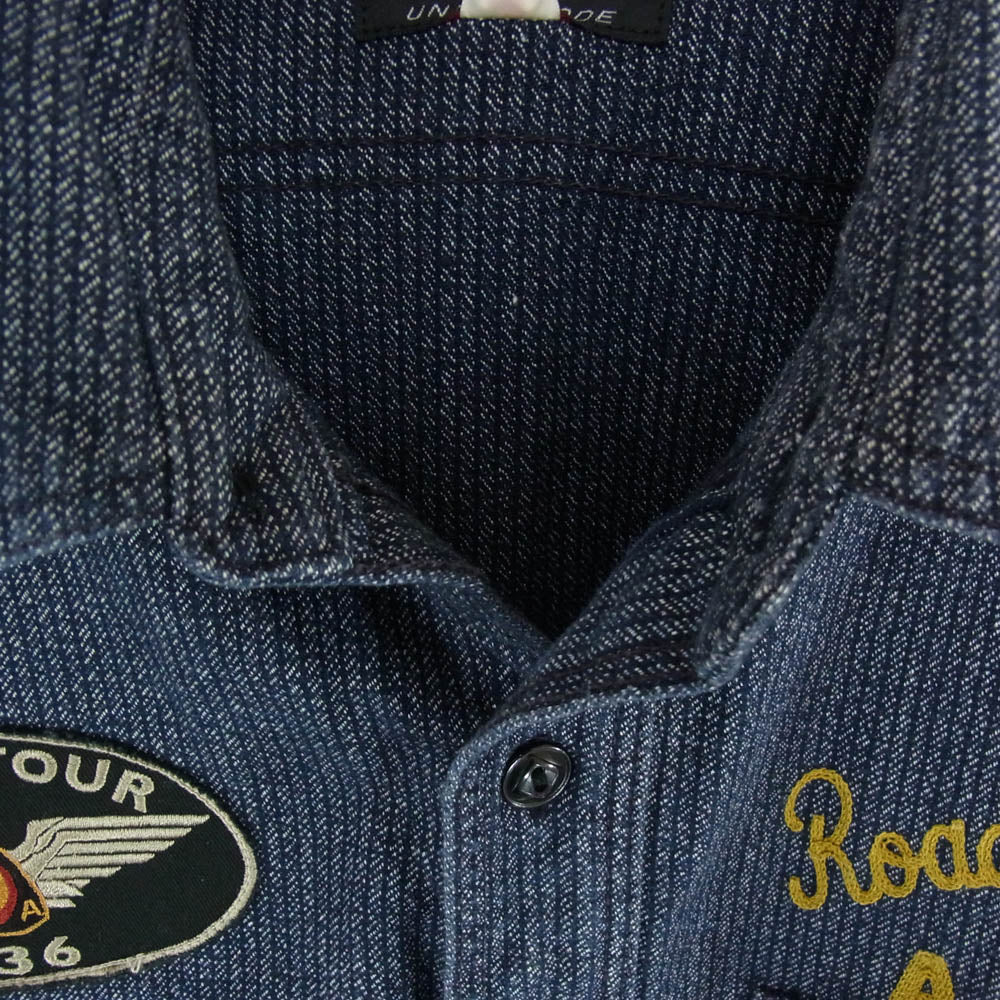 TOY'S McCOY トイズマッコイ AMA ジプシー ツアー 1936 長袖 ワーク シャツ ダークネイビー系 16【中古】