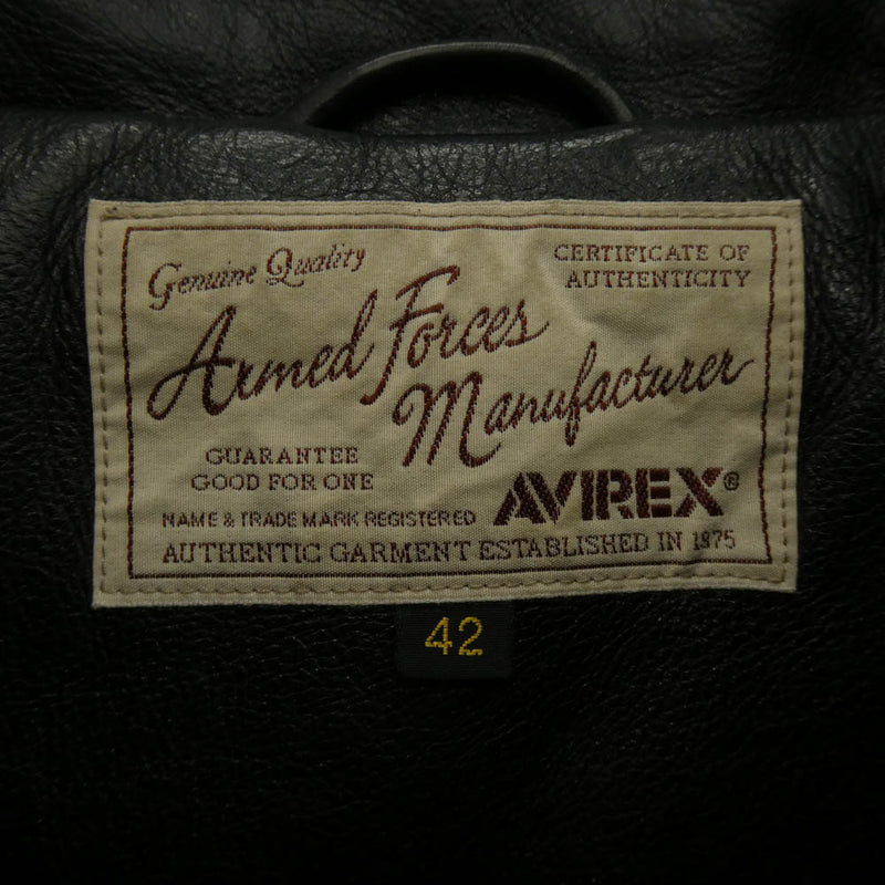 AVIREX アヴィレックス 6151008 カウレザー トラッカー ジャケット  