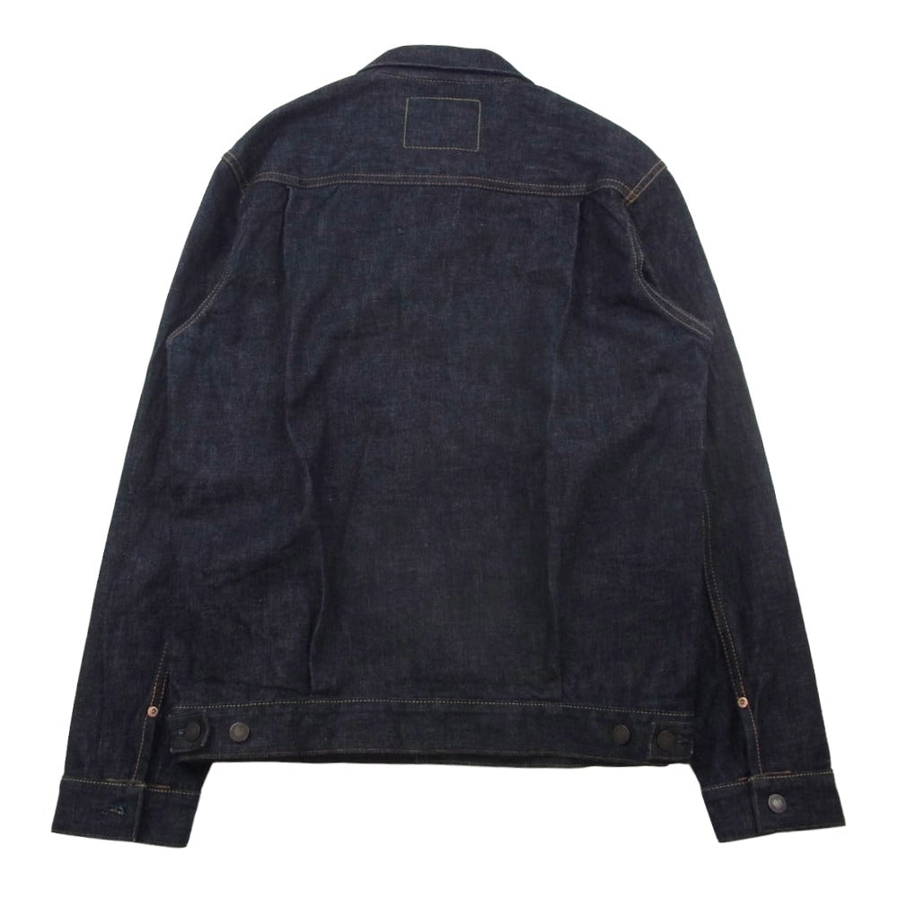 桃太郎ジーンズ MJ2103 Special dark indigo blue double pocket denim jacket Japan One wash インディゴ デニム ジャケット インディゴブルー系 40【中古】
