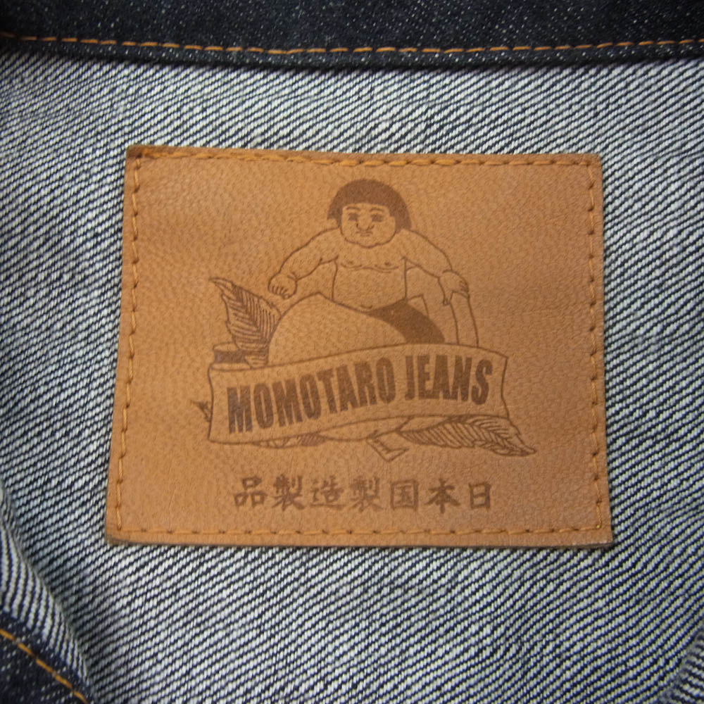 桃太郎ジーンズ MJ2103 Special dark indigo blue double pocket denim jacket Japan One wash インディゴ デニム ジャケット インディゴブルー系 40【中古】
