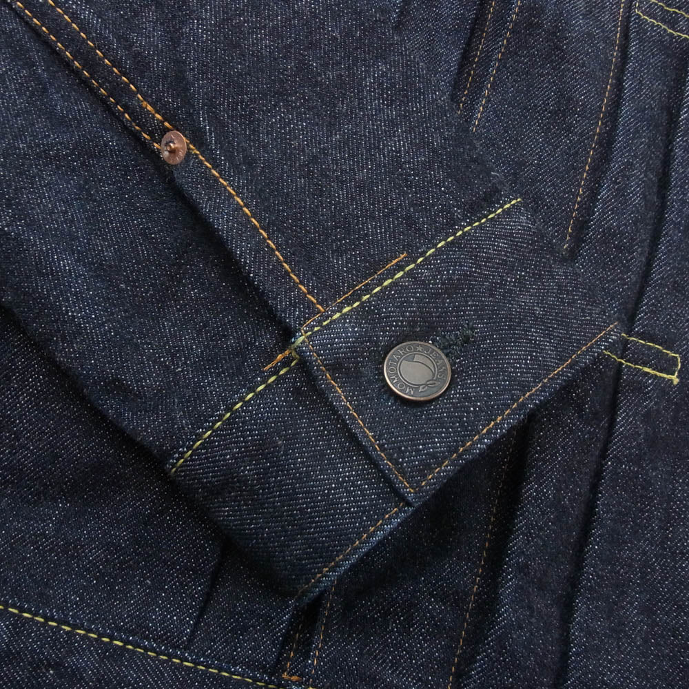 桃太郎ジーンズ MJ2103 Special dark indigo blue double pocket denim jacket Japan One wash インディゴ デニム ジャケット インディゴブルー系 40【中古】