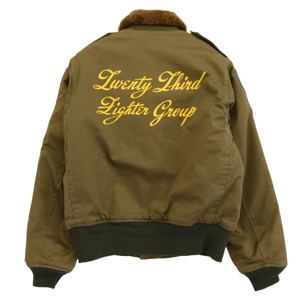 Buzz Rickson's バズリクソンズ BR10803 TYPE B-10 23rd Fighter Group FLYNG TIGERS フライングタイガース フライト ミリタリー ジャケット カーキ系 40【中古】