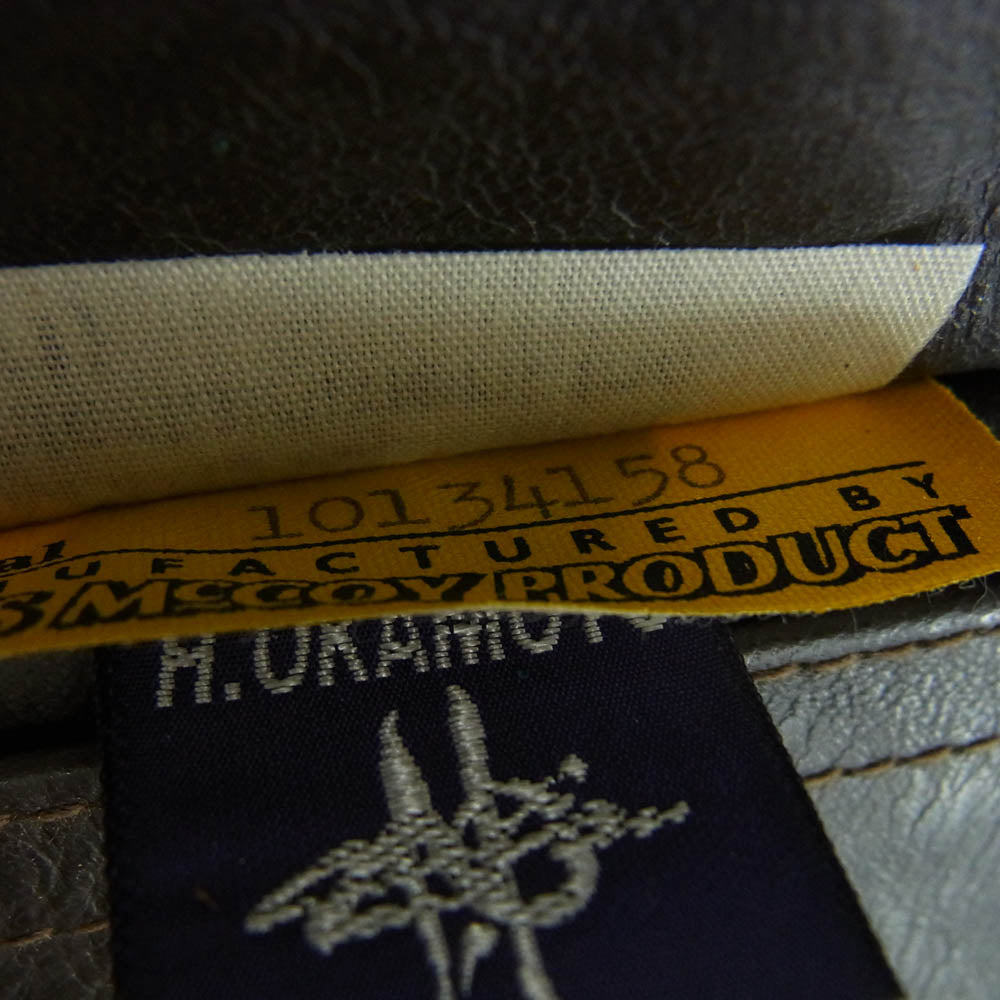 TOY'S McCOY トイズマッコイ TYPE A-2 ROUGH WEAR CLOTHING ラフウェア 実名 1939 ハンプトリップ レザー ジャケット ブラウン系 40【中古】