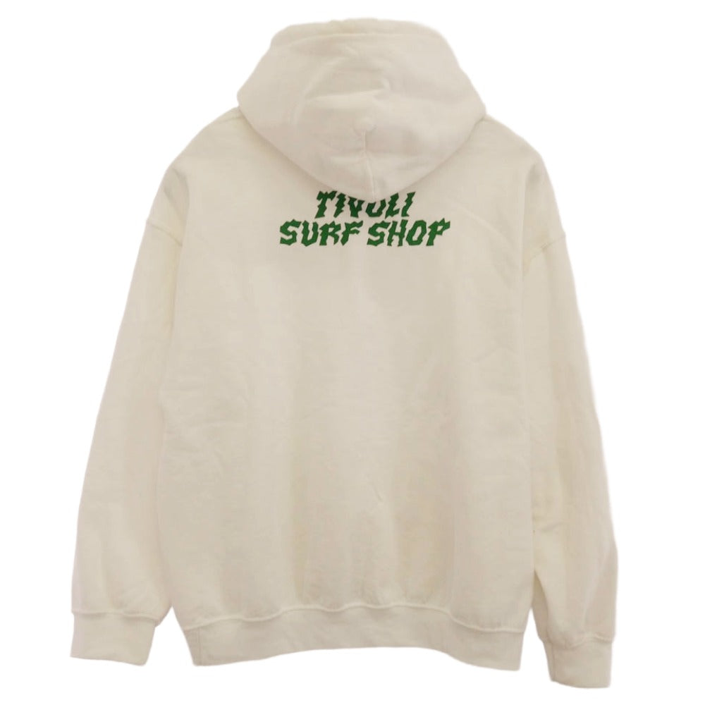 Psicom サイコム GARAGE SALE series tivoLi surf shop プルオーバー スウェットパーカー フーディ ホワイト ホワイト系 L【中古】