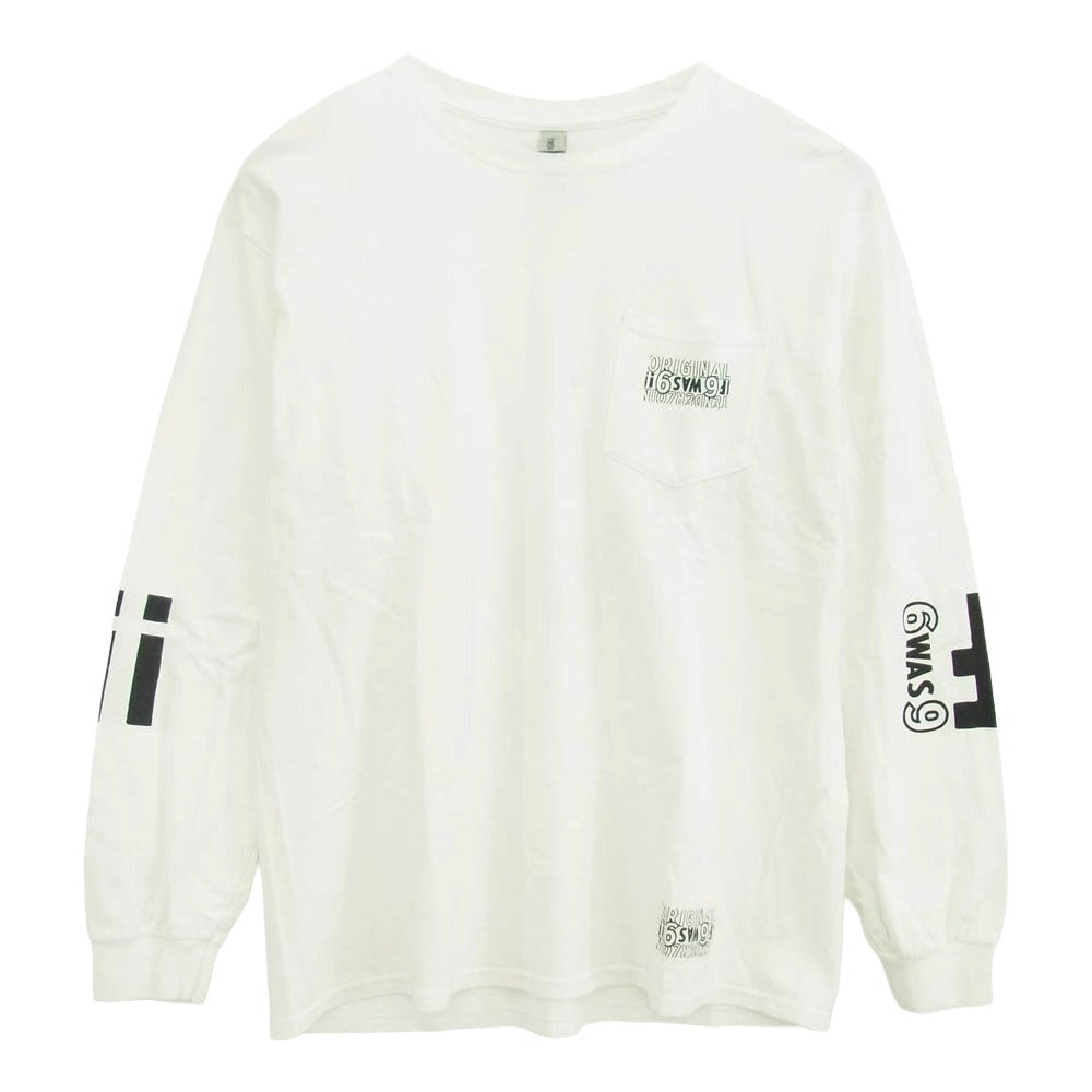 TENDERLOIN テンダーロイン 22SS LONG SLEEVE TEE POCKET ロングスリーブ ポケット 長袖 Tシャツ カットソー ホワイト系 L【中古】