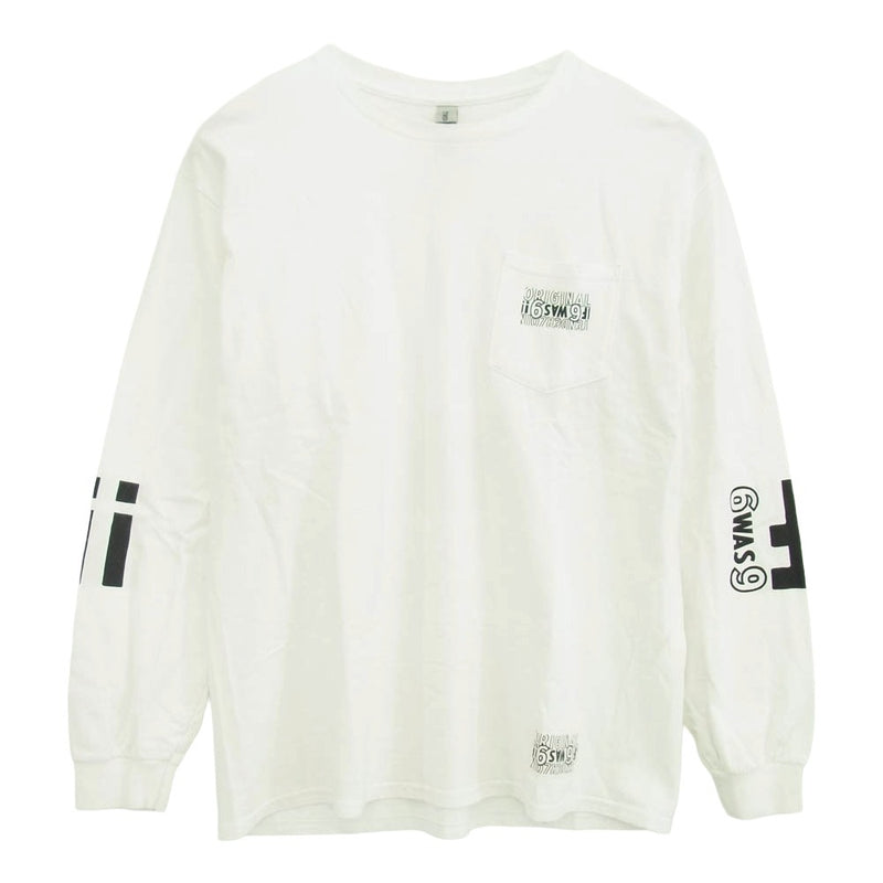 TENDERLOIN テンダーロイン 22SS LONG SLEEVE TEE POCKET ロングスリーブ ポケット 長袖 Tシャツ カットソー ホワイト系 L【中古】