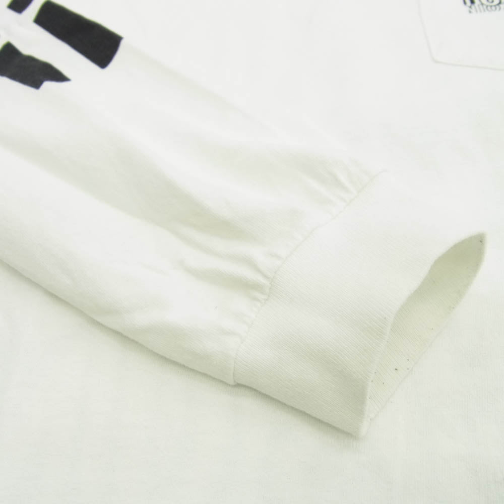 TENDERLOIN テンダーロイン 22SS LONG SLEEVE TEE POCKET ロングスリーブ ポケット 長袖 Tシャツ カットソー ホワイト系 L【中古】