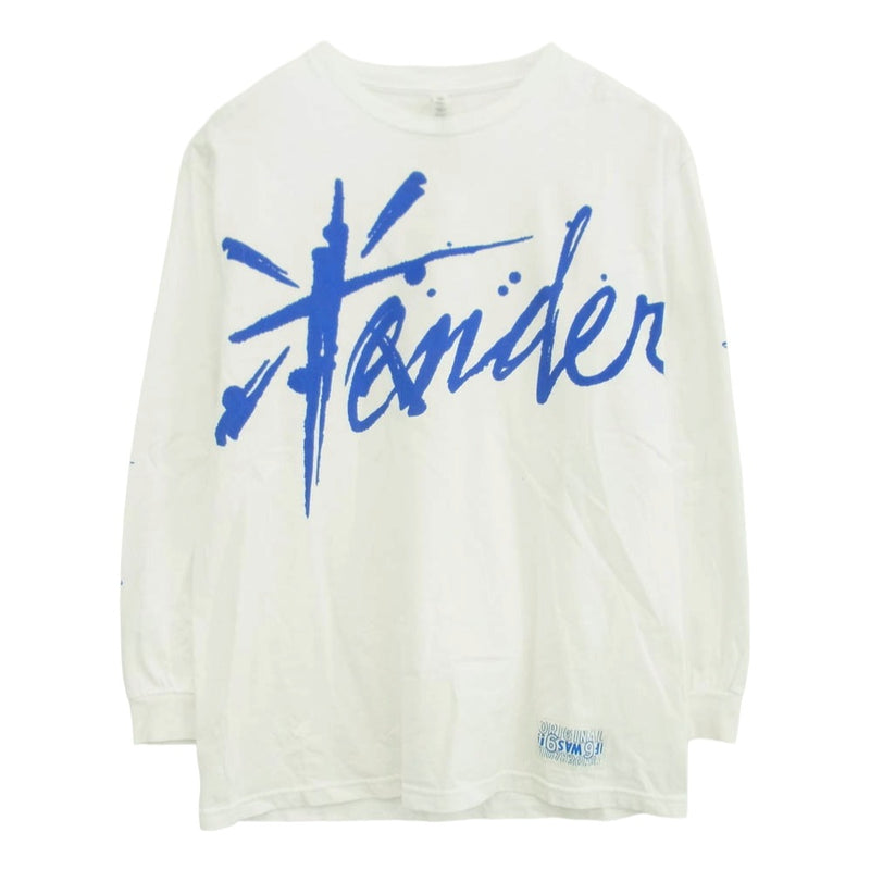 TENDERLOIN テンダーロイン LONG SLEEVE TEE 2D ロングスリーブ 長袖 Tシャツ カットソー ホワイト系 L【中古】