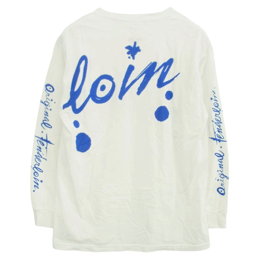 TENDERLOIN テンダーロイン LONG SLEEVE TEE 2D ロングスリーブ 長袖 Tシャツ カットソー ホワイト系 L【中古】