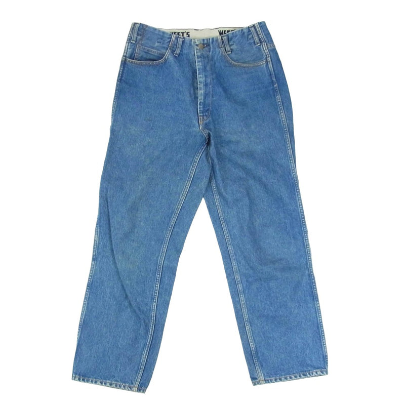 ウエストオーバーオールズ 801S ベーシック ストレート デニム パンツ インディゴブルー系 30【中古】