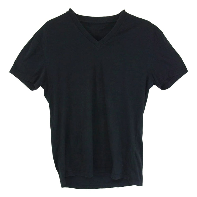 PRADA プラダ Vネック カットソー ショートスリーブ 半袖 Tシャツ ネイビー系 S【中古】
