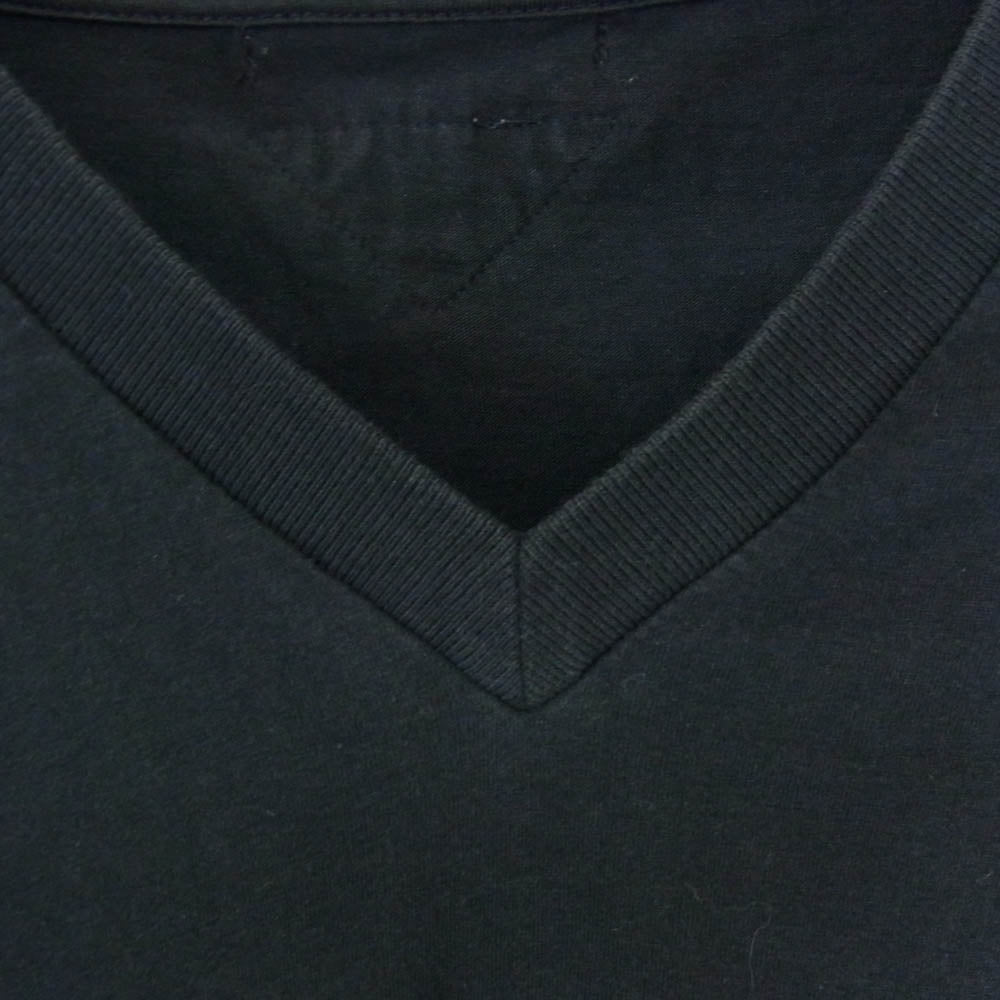 PRADA プラダ Vネック カットソー ショートスリーブ 半袖 Tシャツ ネイビー系 S【中古】