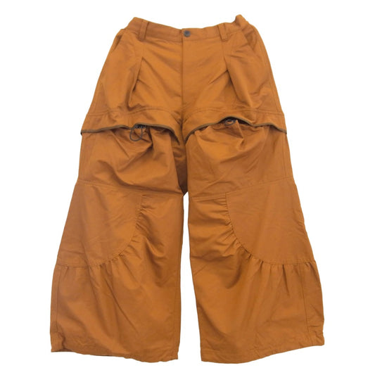 MAISON SPECIAL メゾンスペシャル 11252461206 Gather Curved Switching Wide Pants ギャザーカーブド ワイドパンツ オレンジ系【中古】