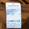 MAISON SPECIAL メゾンスペシャル 11252461206 Gather Curved Switching Wide Pants ギャザーカーブド ワイドパンツ オレンジ系【中古】