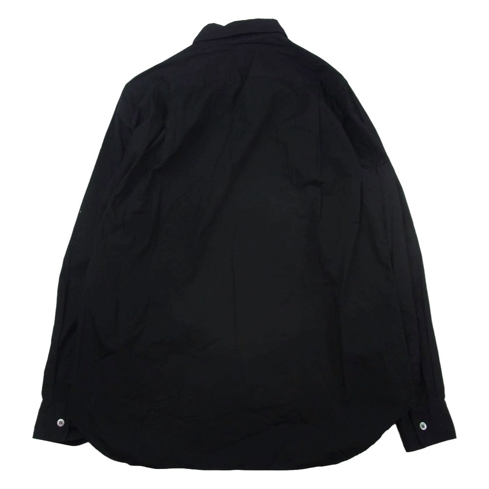 COMME des GARCONS HOMME PLUS コムデギャルソンオムプリュス EVER GREEN エバーグリーン スタッズ装飾 レギュラーカラー 長袖 シャツ ブラック系 SS【中古】