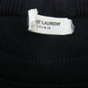 SAINT LAURENT サンローラン 588063 YAFQ2 ショルダーボタン ボーダーニット セーター ブラック系 ホワイト系 L【中古】