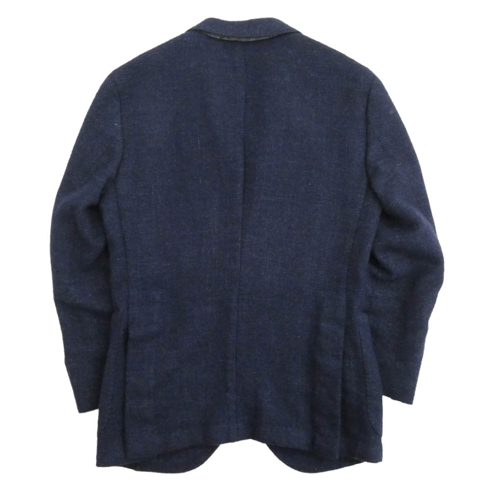Luigi Borrelli ルイジ・ボレッリ BA-CI5012 イタリア製 テーラードジャケット ウール 3B ジャケット ネイビー系 42【中古】