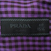 PRADA プラダ LAY000110 ギンガムチェック ボタンダウン シャツ パープル系 40【中古】