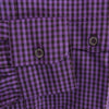 PRADA プラダ LAY000110 ギンガムチェック ボタンダウン シャツ パープル系 40【中古】