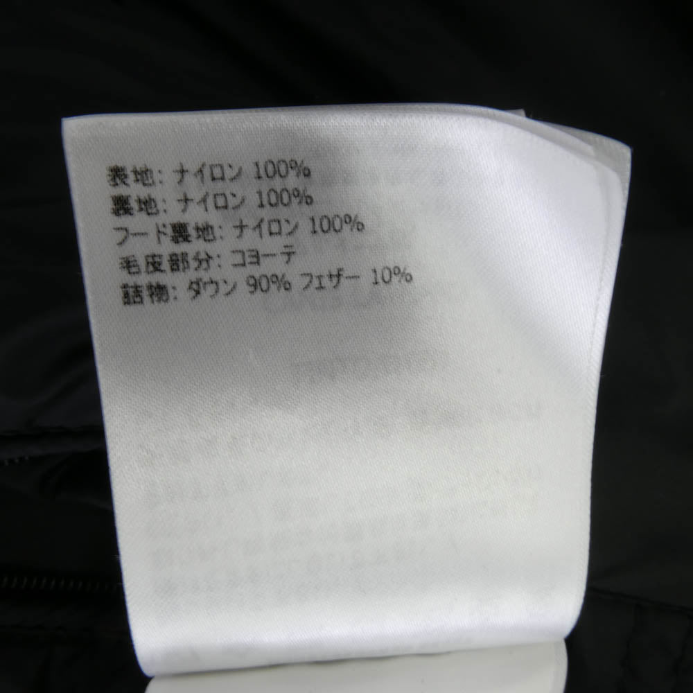 MONCLER モンクレール D20914137825 53227 MONCLER モンクレール D20914137825 53227 MARQUE マルク ダウン ジャケット	 ブラック系 1【中古】