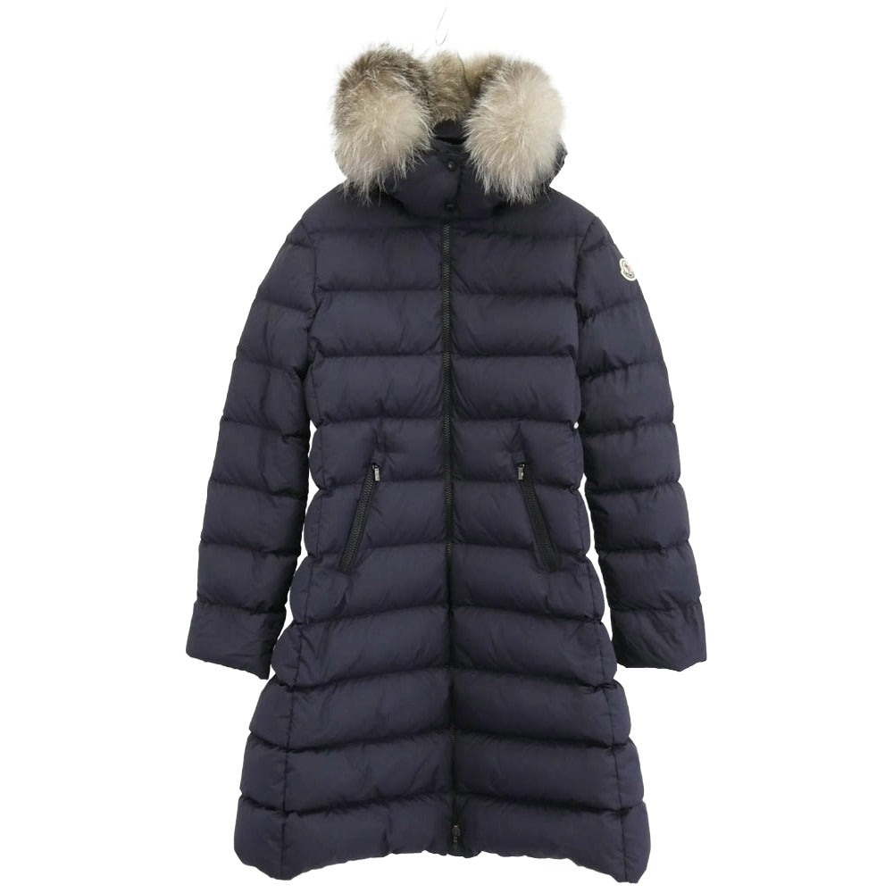 MONCLER モンクレール H29541C00024 ABELLE アベル ダウン コート ネイビー系 14A【中古】