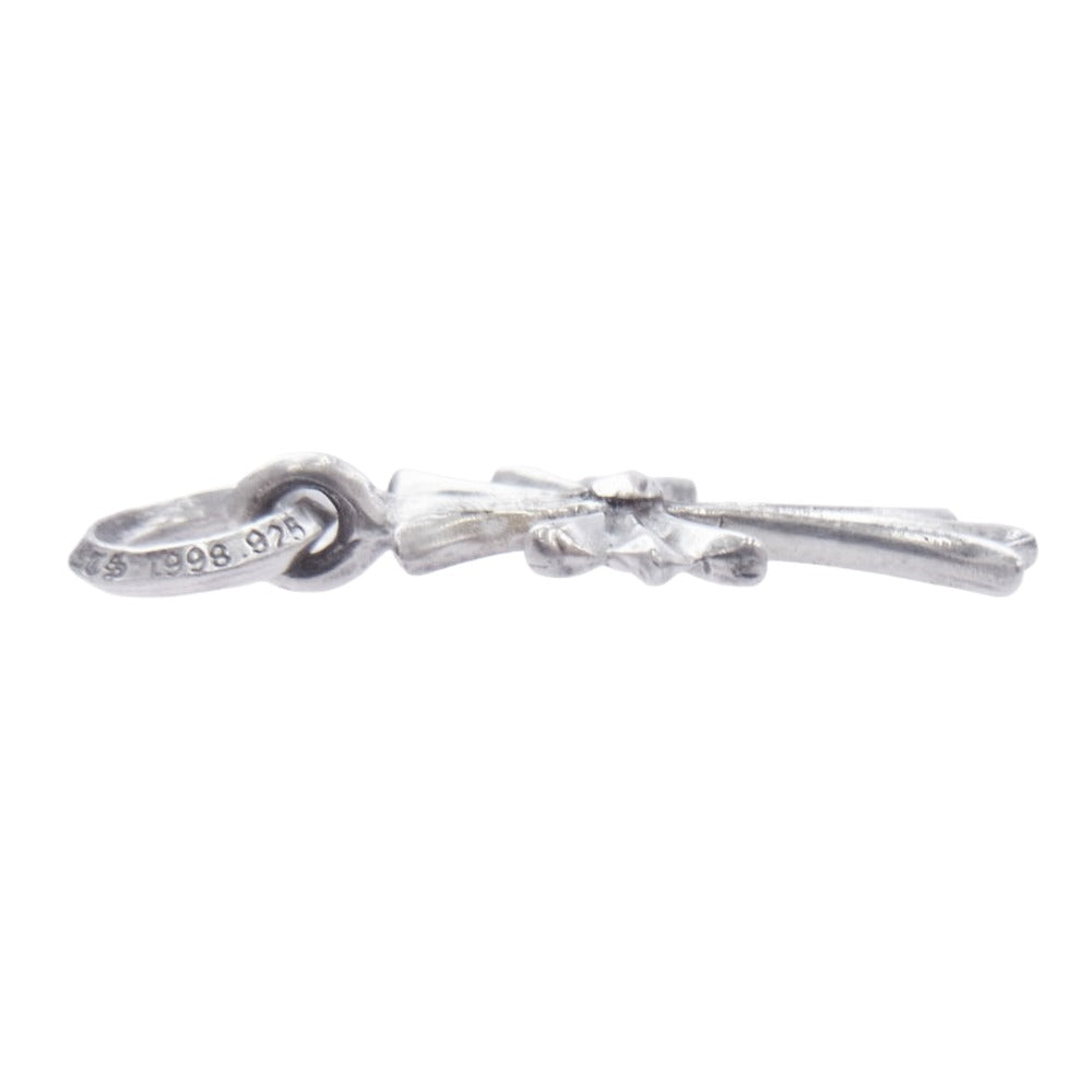 CHROME HEARTS クロムハーツ（原本無） TINY CH CROSS タイニー CH クロス チャーム シルバー系【中古】