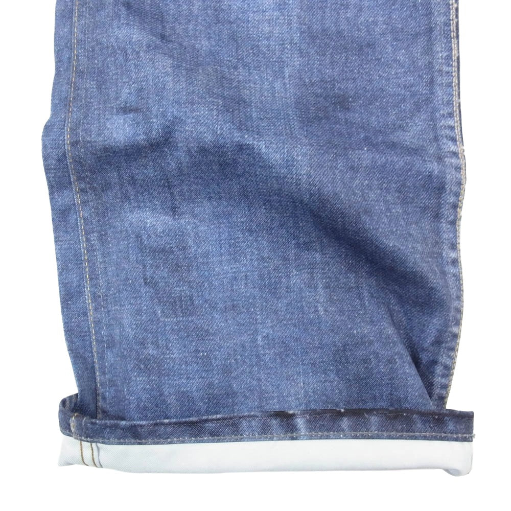 JUNYA WATANABE COMME des GARCONS MAN ジュンヤワタナベコムデギャルソンマン 25SS WO-P918-100 BerBerJin Levi's ベルベルジン リーバイス 607E 転写プリントブーツカットパンツ インディゴブルー系 M【新古品】【未使用】【中古】