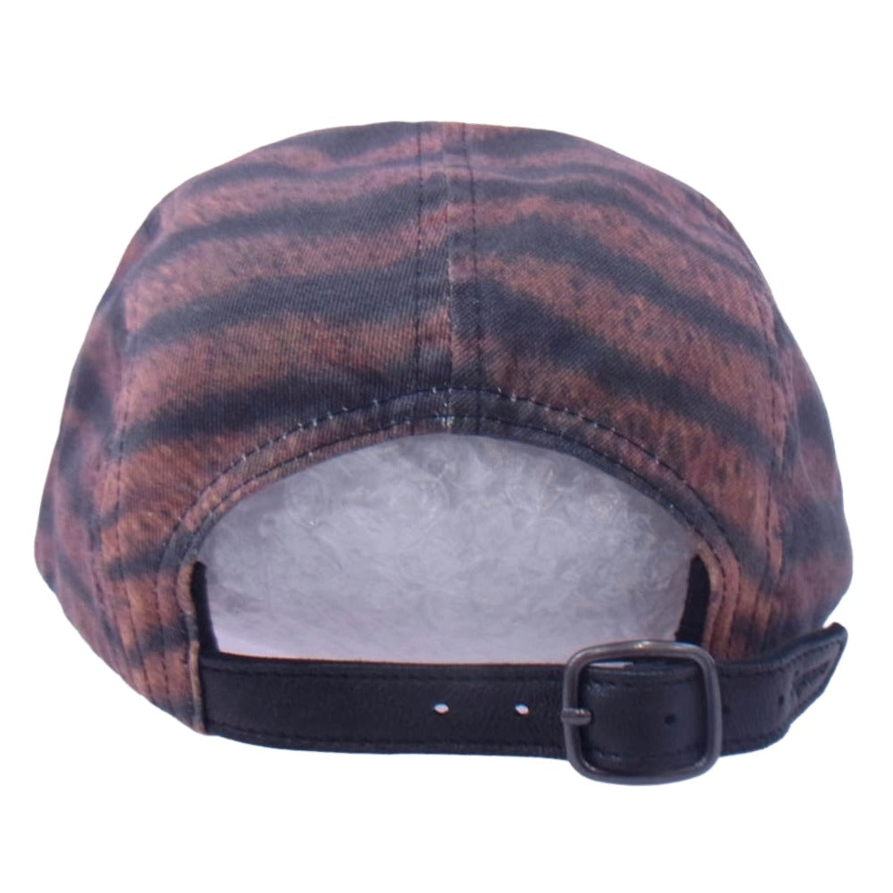 Supreme シュプリーム 25AW Washed Chino Twill Camp Cap Tiger ボックスロゴ ウォッシュドチノツイル キャンプキャップ ブラウン系 ブラック系【極上美品】【中古】