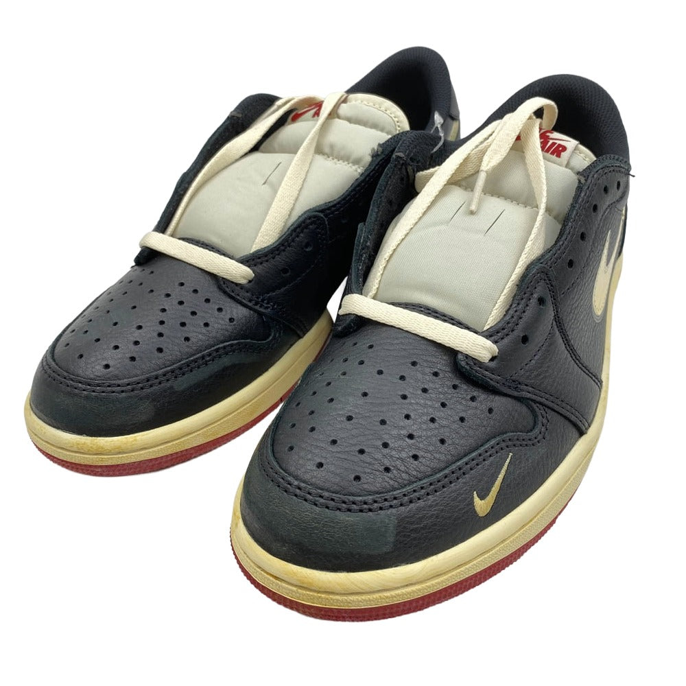 NIKE ナイキ IB8958-001 Nigel Sylvester × Nike Air Jordan 1 Retro Low OG Better With Time ナイジェルシルベスター エアジョーダン1 レトロ ロー OG ベター ウィズ タイム スニーカー ブラック系 27cm【新古品】【未使用】【中古】