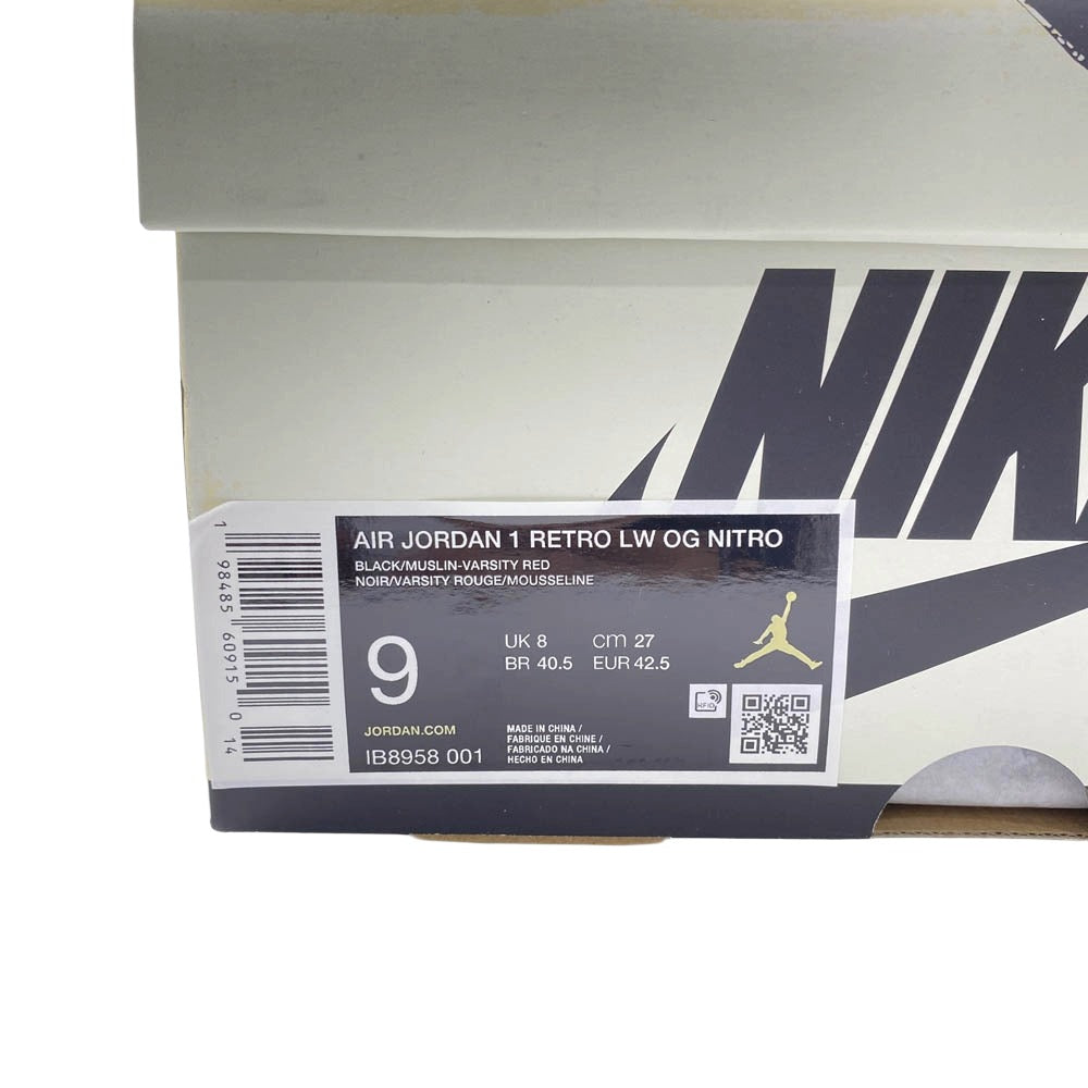 NIKE ナイキ IB8958-001 Nigel Sylvester × Nike Air Jordan 1 Retro Low OG Better With Time ナイジェルシルベスター エアジョーダン1 レトロ ロー OG ベター ウィズ タイム スニーカー ブラック系 27cm【新古品】【未使用】【中古】