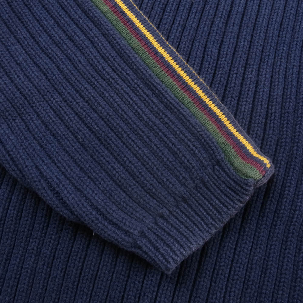 TOMMY HILFIGER トミーヒルフィガー タートルネック ニット ネイビー系 XXL【中古】