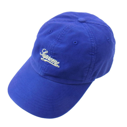 Supreme シュプリーム 24SS Lightweight Moleskin 6 Panel ライトウェイト モールスキン 6パネル キャップ 帽子 ブルー系【中古】