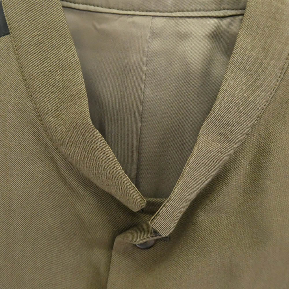 Y's Yohji Yamamoto ワイズ ヨウジヤマモト MN-V03-102 Y's for men ワイズフォーメン ウール ジレ ベスト カーキ系 3【中古】