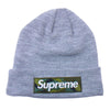 Supreme シュプリーム 23AW new era box logo beanie ニューエラ ボックスロゴ ビーニー ニット キャップ グレー系【中古】