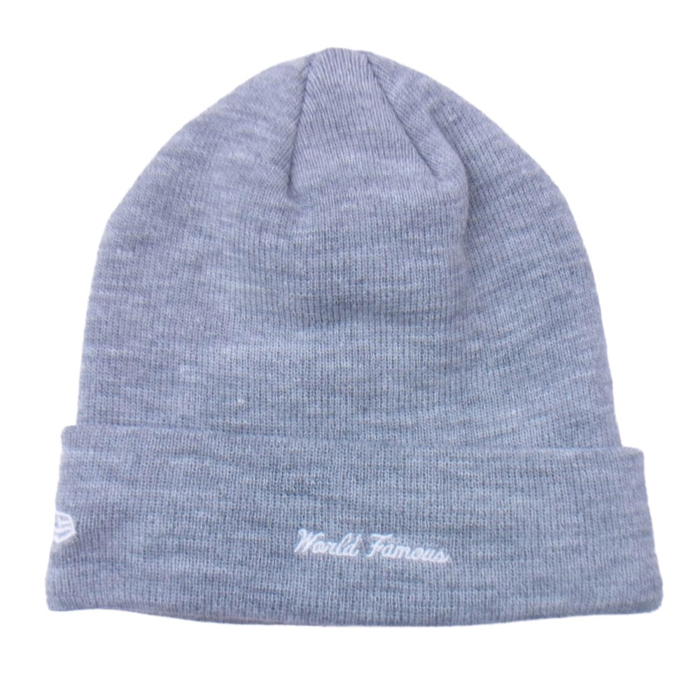 Supreme シュプリーム 23AW new era box logo beanie ニューエラ ボックスロゴ ビーニー ニット キャップ グレー系【中古】