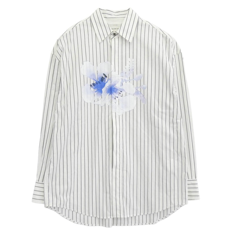 フェン・チェン・ワン FMS15SR11 フローラル プリント 長袖 シャツ ホワイト系 S【中古】