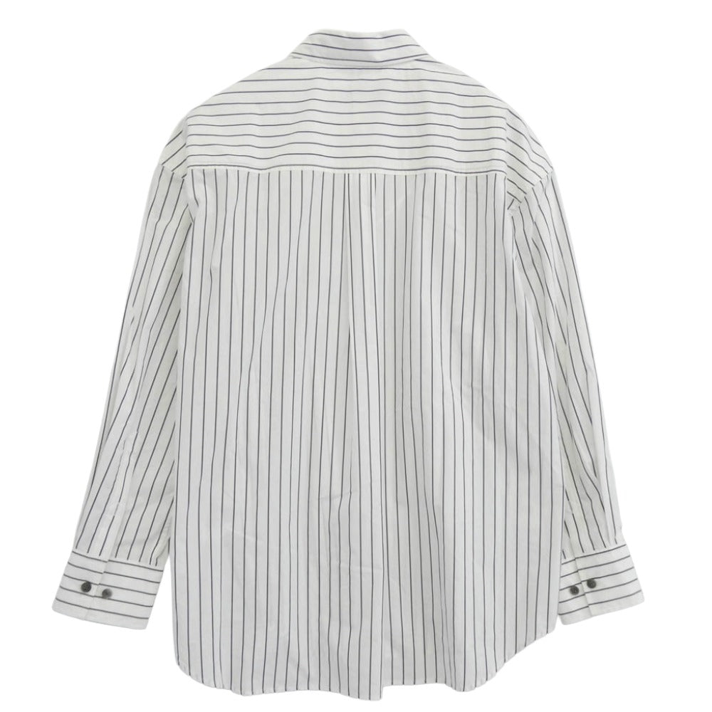 フェン・チェン・ワン FMS15SR11 フローラル プリント 長袖 シャツ ホワイト系 S【中古】