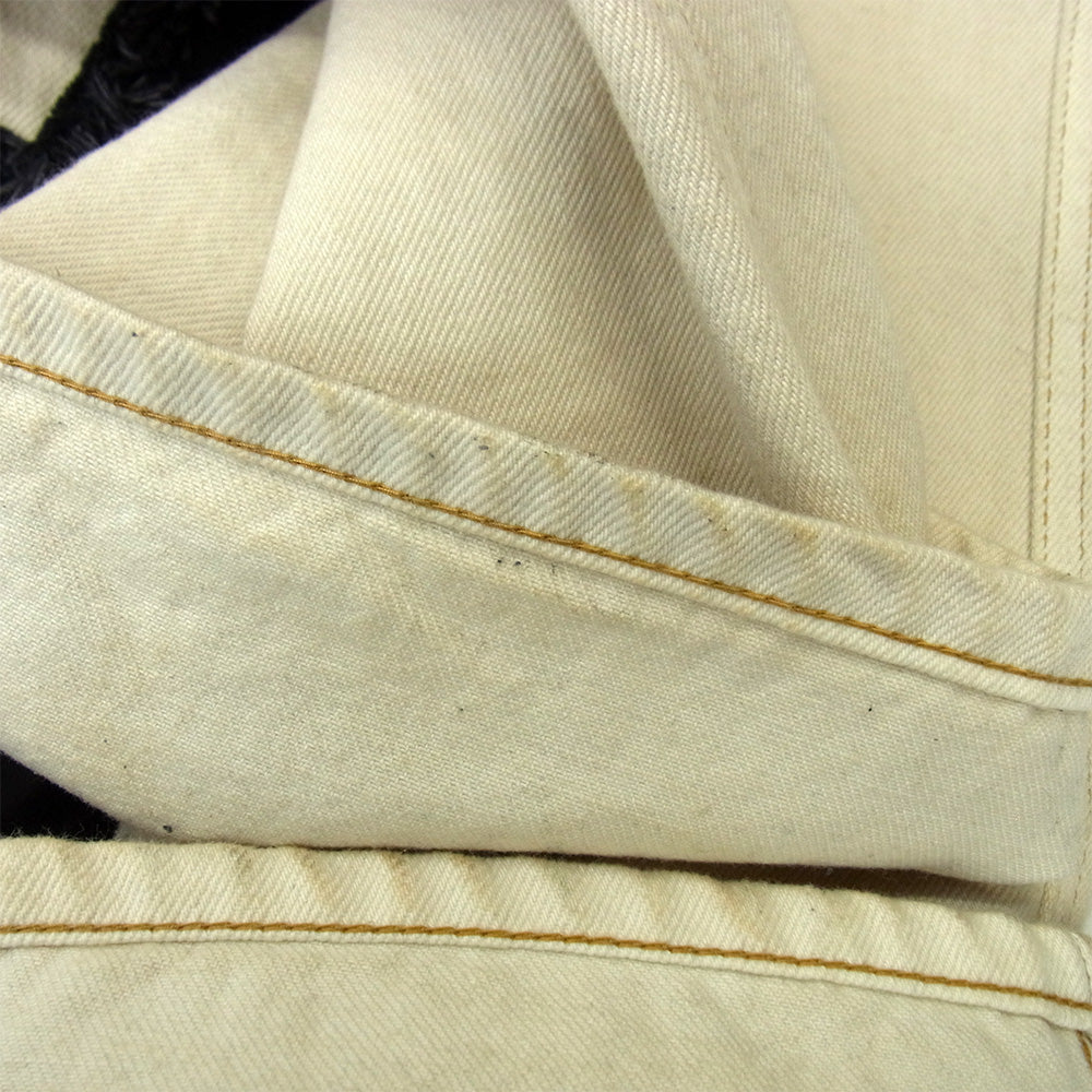 コッキ 23aw 23aw-p-01 Flower pattern denim pants フラワー パターン デニム パンツ ベージュ系 2【中古】