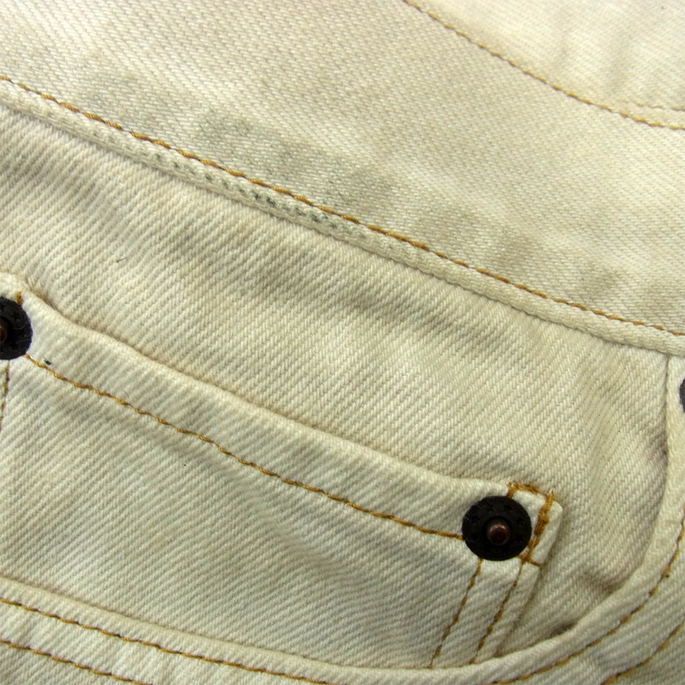 コッキ 23aw 23aw-p-01 Flower pattern denim pants フラワー パターン デニム パンツ ベージュ系 2【中古】