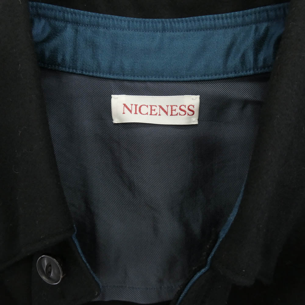 ナイスネス 23AW NN-1002Y12 WALLY ウァーリー ウール ジャケット ブラック系 M【中古】