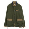 Sacai サカイ 22-02806Ｍ Knit Jacket 異素材切替 ドッキング ニット ジャケット モスグリーン系 2【中古】