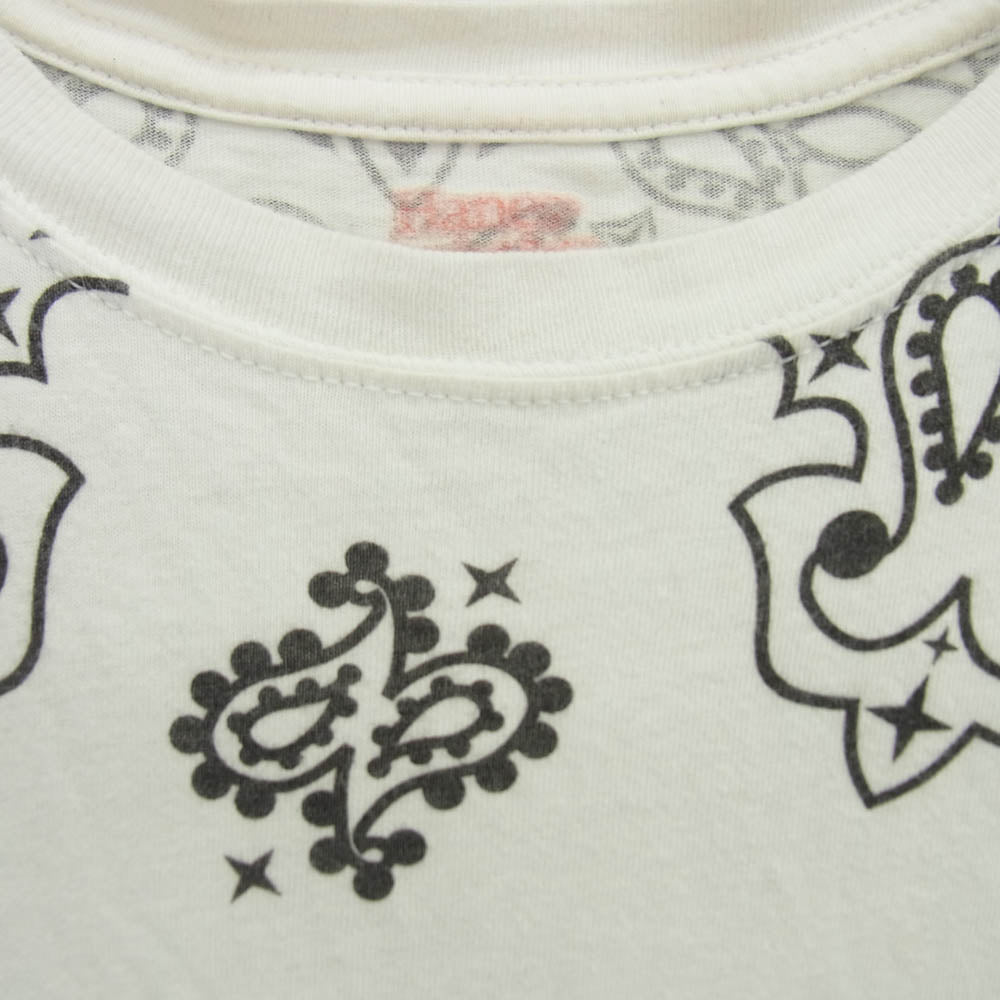 Supreme シュプリーム 22AW × Hanes ヘインズ Bandana Tagless Tees バンダナ 半袖 Tシャツ ホワイト系 表記不明【中古】