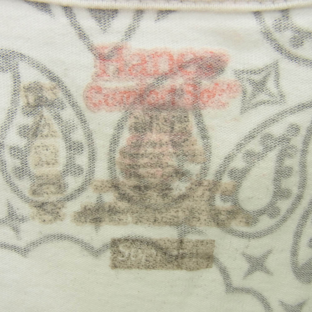 Supreme シュプリーム 22AW × Hanes ヘインズ Bandana Tagless Tees バンダナ 半袖 Tシャツ ホワイト系 表記不明【中古】