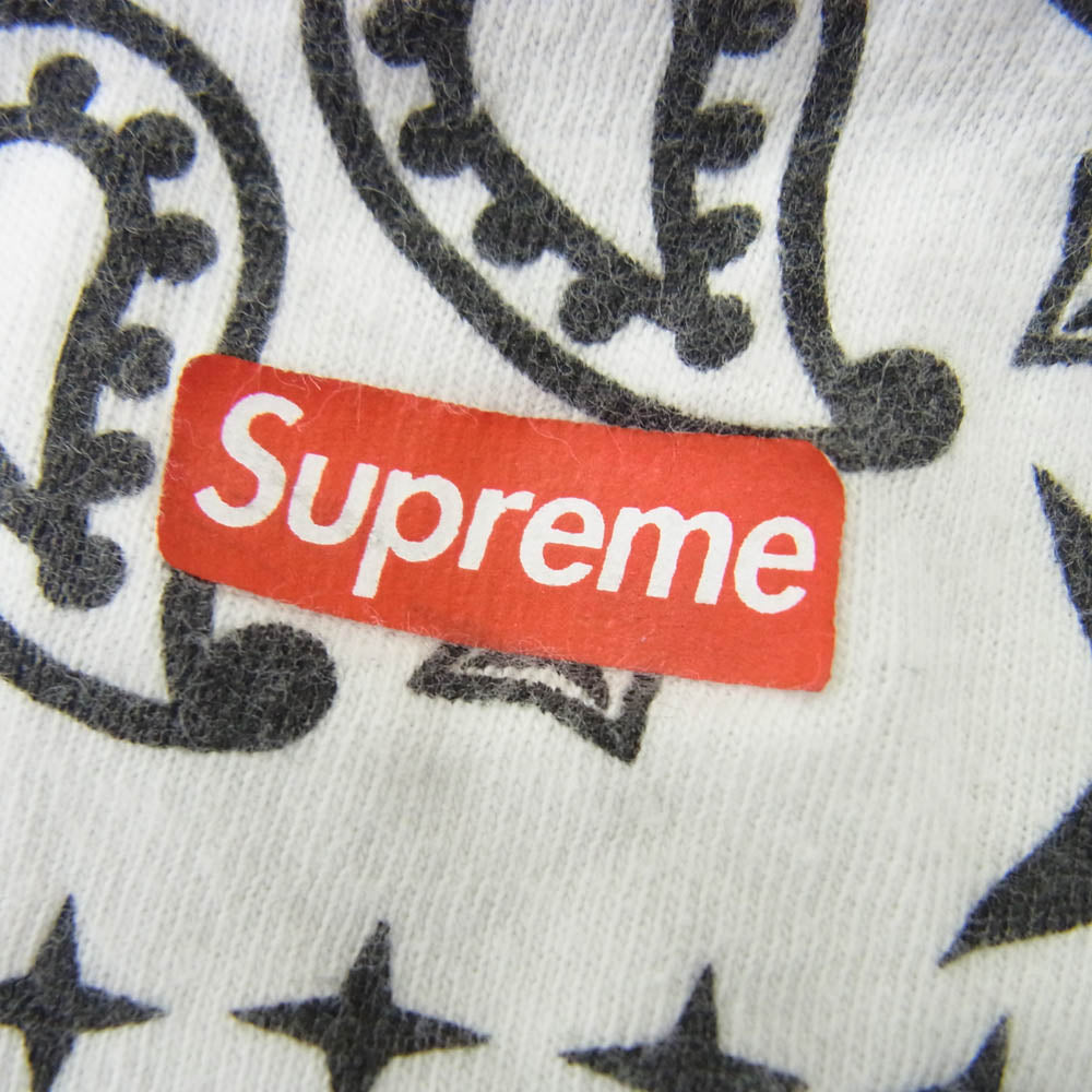 Supreme シュプリーム 22AW × Hanes ヘインズ Bandana Tagless Tees バンダナ 半袖 Tシャツ ホワイト系 表記不明【中古】