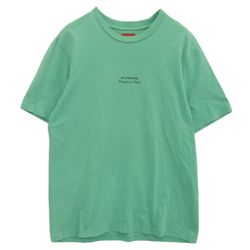 Supreme シュプリーム 19SS Qualite Tee カリテ 半袖 Tシャツ エメラルドグリーン系 M【中古】