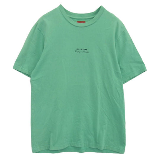 Supreme シュプリーム 19SS Qualite Tee カリテ 半袖 Tシャツ エメラルドグリーン系 M【中古】