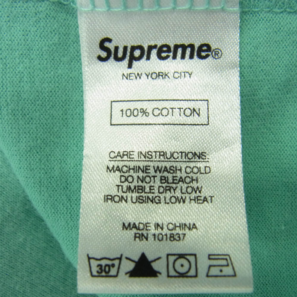 Supreme シュプリーム 19SS Qualite Tee カリテ 半袖 Tシャツ エメラルドグリーン系 M【中古】